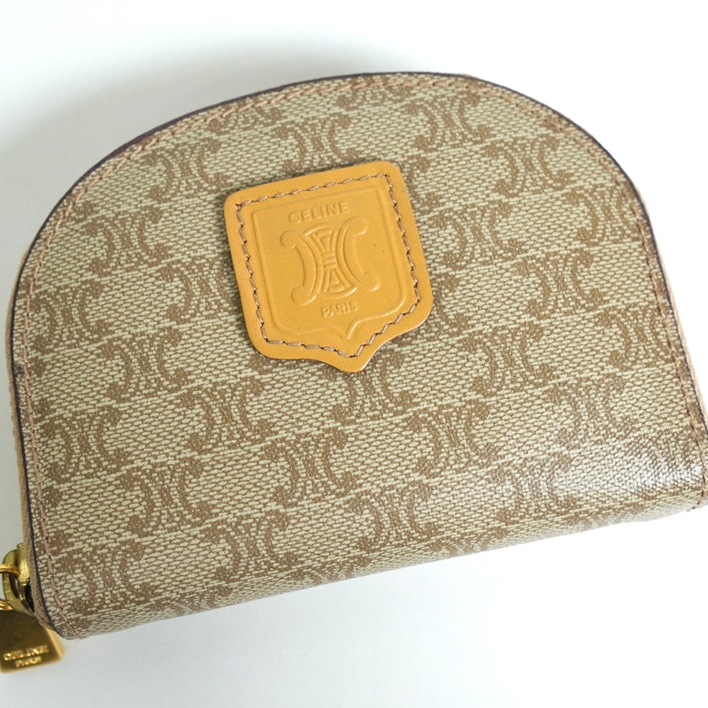 セリーヌ マカダム PVC コインケース ベージュ