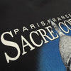 バレンシアガ SACRE COEUR ダメージ加工 フーデッド プルオーバー パーカー ブラック XS メンズ