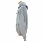 シュプリーム Satin Applique Hooded Sweatshirt バックロゴ プルオーバー パーカー グレー L メンズ - NEWSED