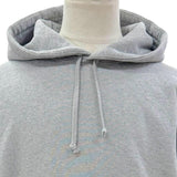 シュプリーム Satin Applique Hooded Sweatshirt バックロゴ プルオーバー パーカー グレー L メンズ - NEWSED