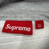 シュプリーム Satin Applique Hooded Sweatshirt バックロゴ プルオーバー パーカー グレー L メンズ
