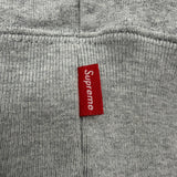 シュプリーム Satin Applique Hooded Sweatshirt バックロゴ プルオーバー パーカー グレー L メンズ - NEWSED