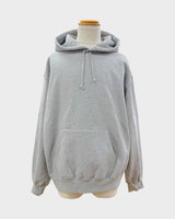 シュプリーム Satin Applique Hooded Sweatshirt バックロゴ プルオーバー パーカー グレー L メンズ - NEWSED