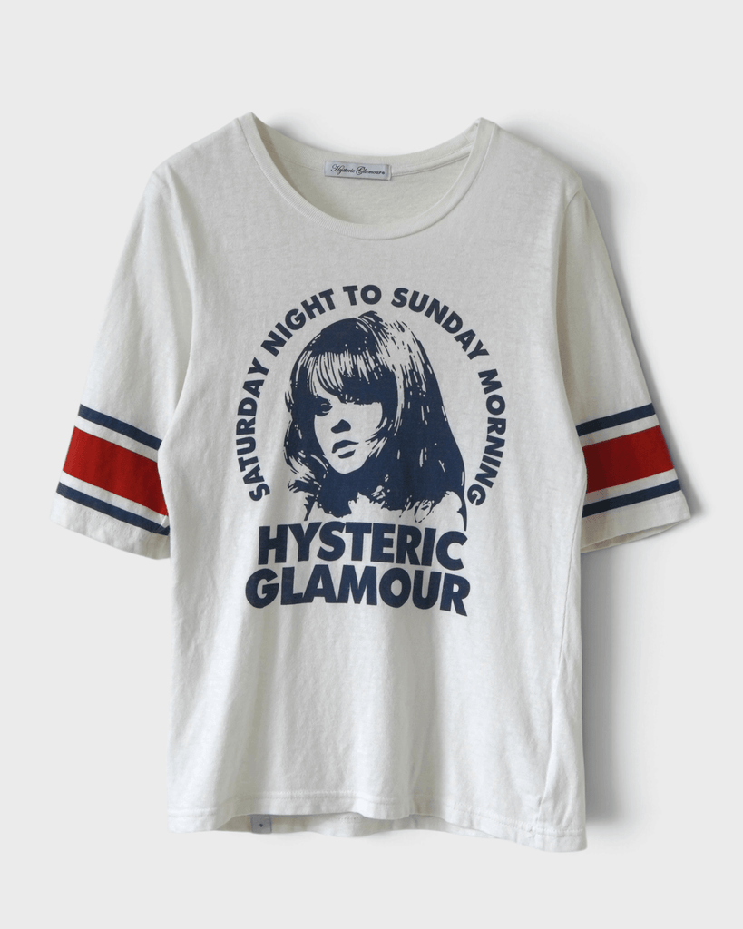 ヒステリックグラマー SATURDAY NIGHT TO SUNDAY MORNING Tシャツ ホワイト FREE レディース