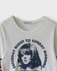 ヒステリックグラマー SATURDAY NIGHT TO SUNDAY MORNING Tシャツ ホワイト FREE レディース