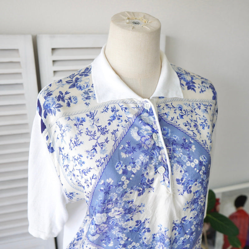 Scarf Pattern Polo Shirt - NEWSED