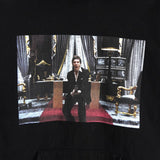 Scarface Friend Hooded Sweatshirt シュプリーム スカーフェイス パーカー フーディー ブラック メンズ - NEWSED