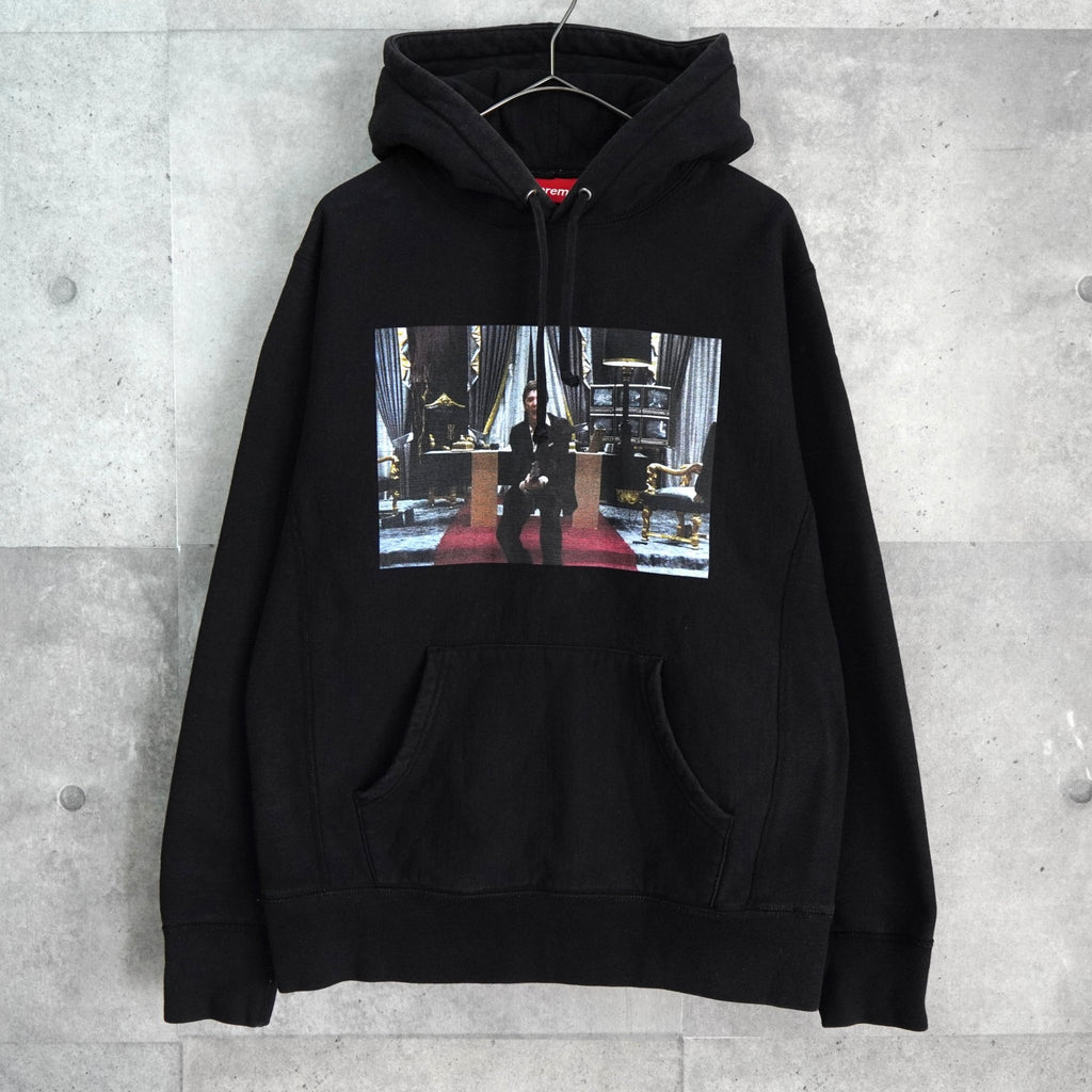 Scarface Friend Hooded Sweatshirt シュプリーム スカーフェイス パーカー フーディー ブラック メンズ