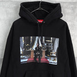 Scarface Friend Hooded Sweatshirt シュプリーム スカーフェイス パーカー フーディー ブラック メンズ - NEWSED