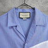 Scribble Logo Open Collar Shirt