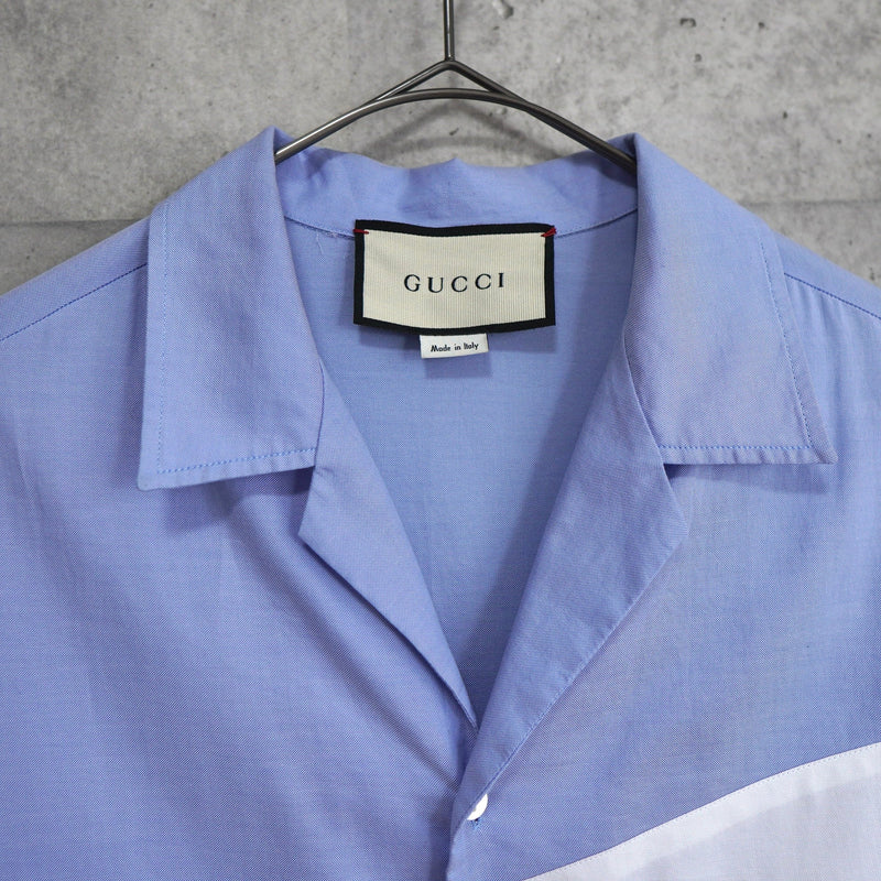 Scribble Logo Open Collar Shirt - NEWSED