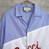 Scribble Logo Open Collar Shirt - NEWSED