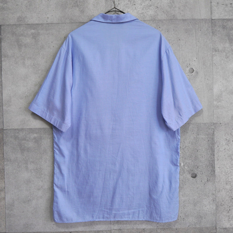 Scribble Logo Open Collar Shirt - NEWSED