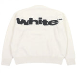 オフホワイト SHARED LOGO KNIT CREWNECK ロゴニット セーター クリーム M メンズ 未使用品 - NEWSED