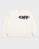 オフホワイト SHARED LOGO KNIT CREWNECK ロゴニット セーター クリーム M メンズ 未使用品