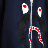 Shark Crewneck Sweatshirt エイプ シャーク スウェット ネイビー - NEWSED