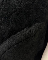 バレンシアガ Shearling Bombadier ロゴデザイン ムートンジャケット ボンバージャケット ブラック 46 メンズ - NEWSED