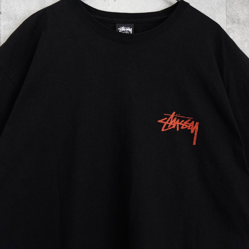 ステューシー Shells Tee バック プリント Tシャツ ブラック - NEWSED