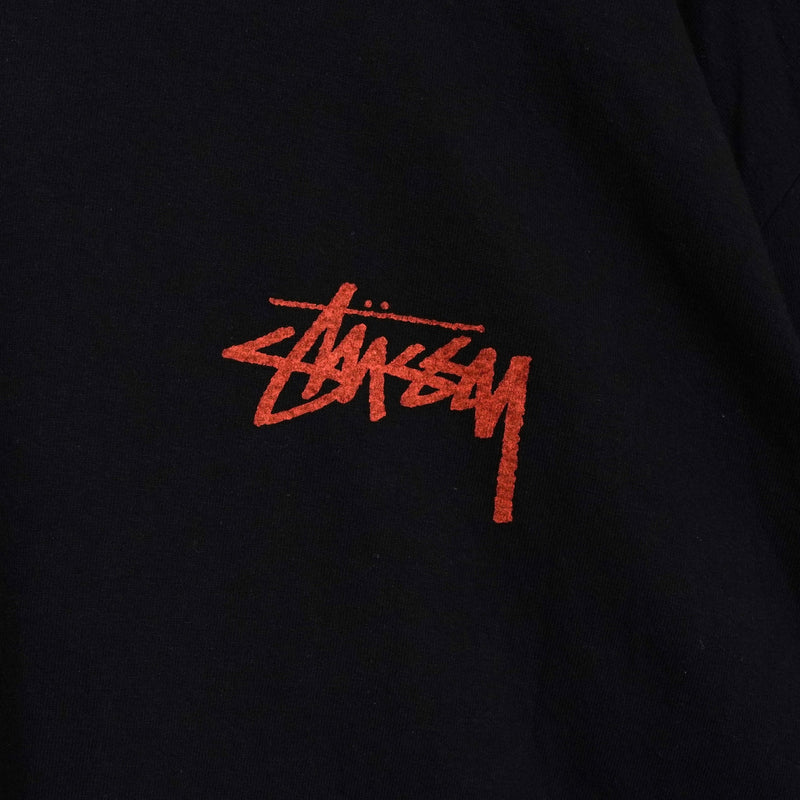 ステューシー Shells Tee バック プリント Tシャツ ブラック - NEWSED