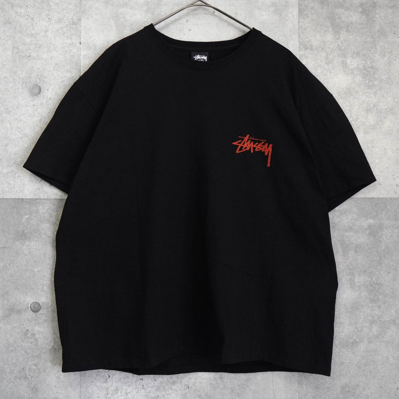 ステューシー Shells Tee バック プリント Tシャツ ブラック - NEWSED