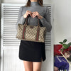 Shelly Line GG Pattern Mini Boston Bag