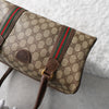 Shelly Line GG Pattern Mini Boston Bag