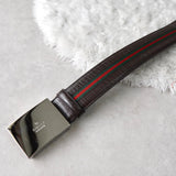 Shelly Line Leather Belt - NEWSED