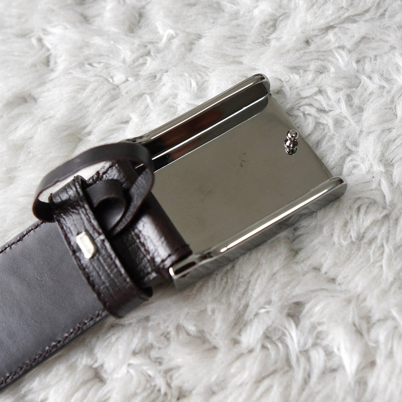 Shelly Line Leather Belt - NEWSED