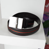 Shelly Line Leather Belt - NEWSED