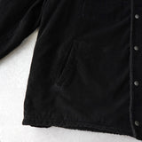 リーバイス SHERPA LINED TRUCKER JACKET コーデュロイ襟 ボアジャケット ブラック メンズ - NEWSED