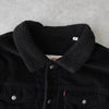 リーバイス SHERPA LINED TRUCKER JACKET コーデュロイ襟 ボアジャケット ブラック メンズ