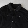 リーバイス SHERPA LINED TRUCKER JACKET コーデュロイ襟 ボアジャケット ブラック メンズ