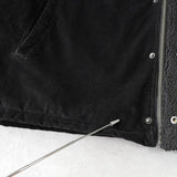リーバイス SHERPA LINED TRUCKER JACKET コーデュロイ襟 ボアジャケット ブラック メンズ - NEWSED