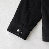 リーバイス SHERPA LINED TRUCKER JACKET コーデュロイ襟 ボアジャケット ブラック メンズ - NEWSED