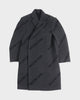 バレンシアガ SHIFTED COAT ロゴ総柄 ロング コート チャコールグレー 46 メンズ