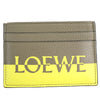 ロエベ SIGNATURE PLAIN CARDHOLDER シグネチャー プレーン カードホルダー ロゴ カードケース ブラウン レディース