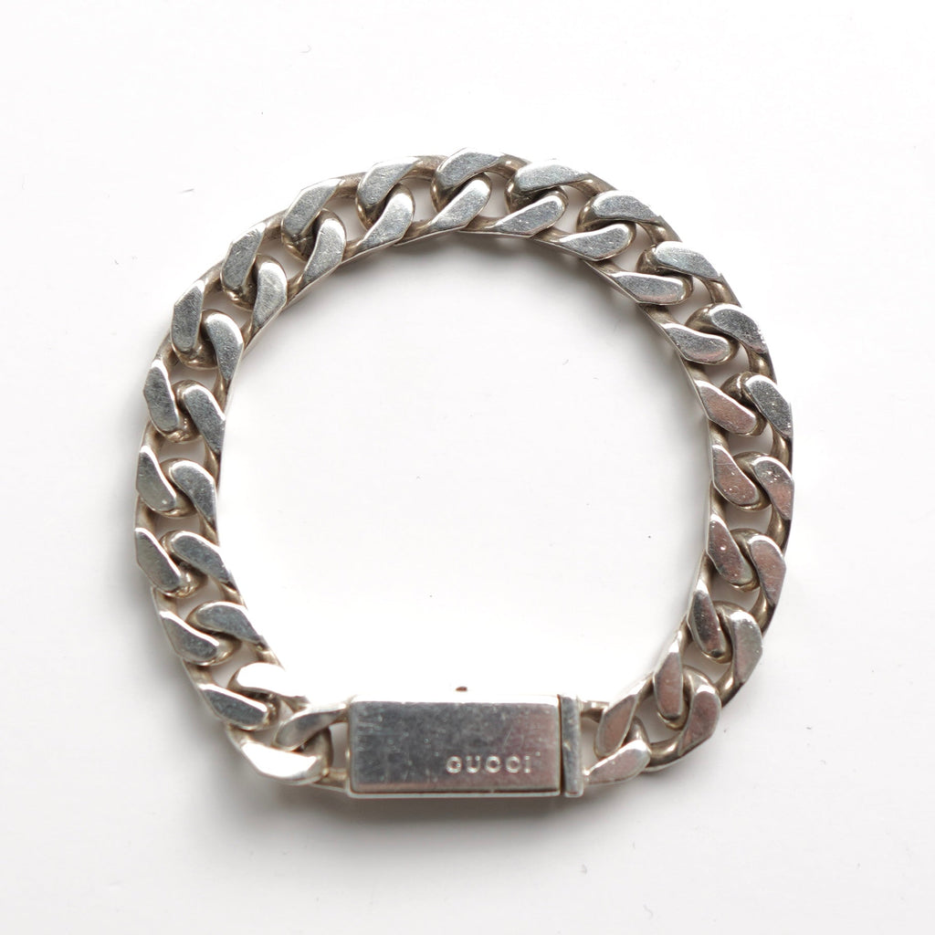 Silver 925 Flat Link Chain Bracelet