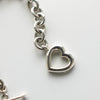 Silver 925 Heart and Arrow Toggle Bracelet
