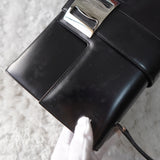 Silver Belt Calf Leather One Shoulder Bag｜Made in Italy - NEWSED