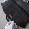 Silver Gancini Leather Hand Bag