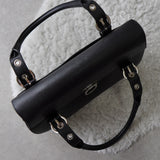 Silver Gancini Leather Hand Bag - NEWSED
