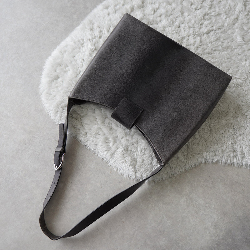 Silver Gancini Leather Shoulder Bag - NEWSED