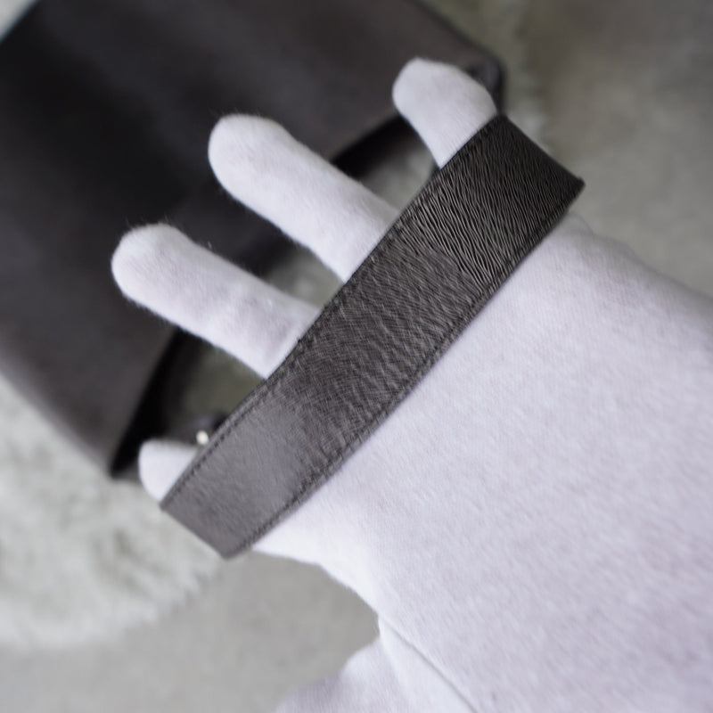 Silver Gancini Leather Shoulder Bag - NEWSED