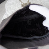 Silver Gancini Leather Shoulder Bag - NEWSED