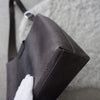 Silver Gancini Leather Shoulder Bag