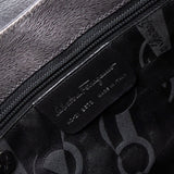 Silver Gancini Leather Shoulder Bag - NEWSED