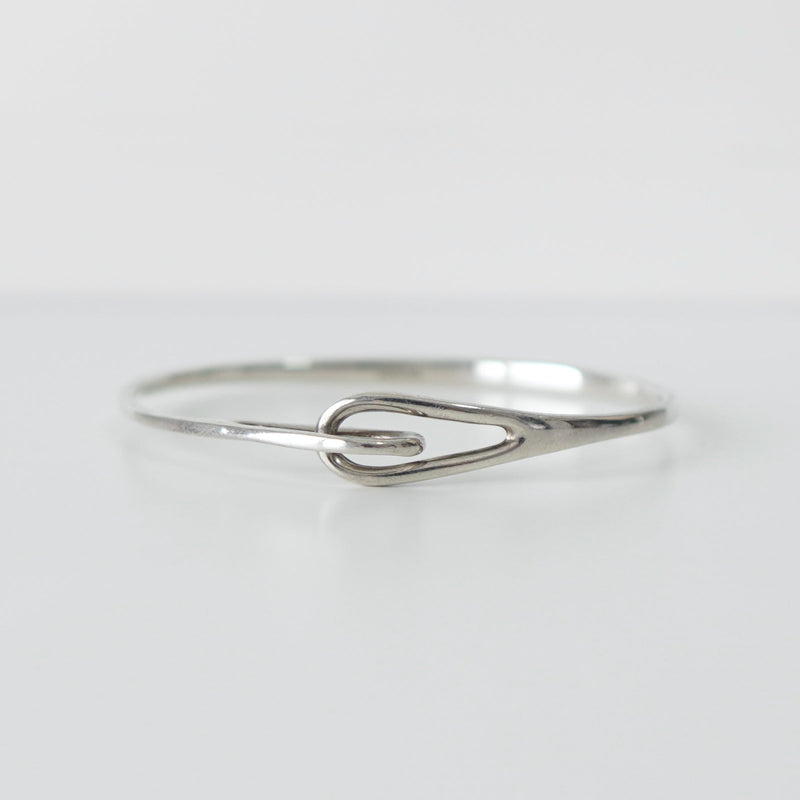 Silver Hook Bangle - NEWSED