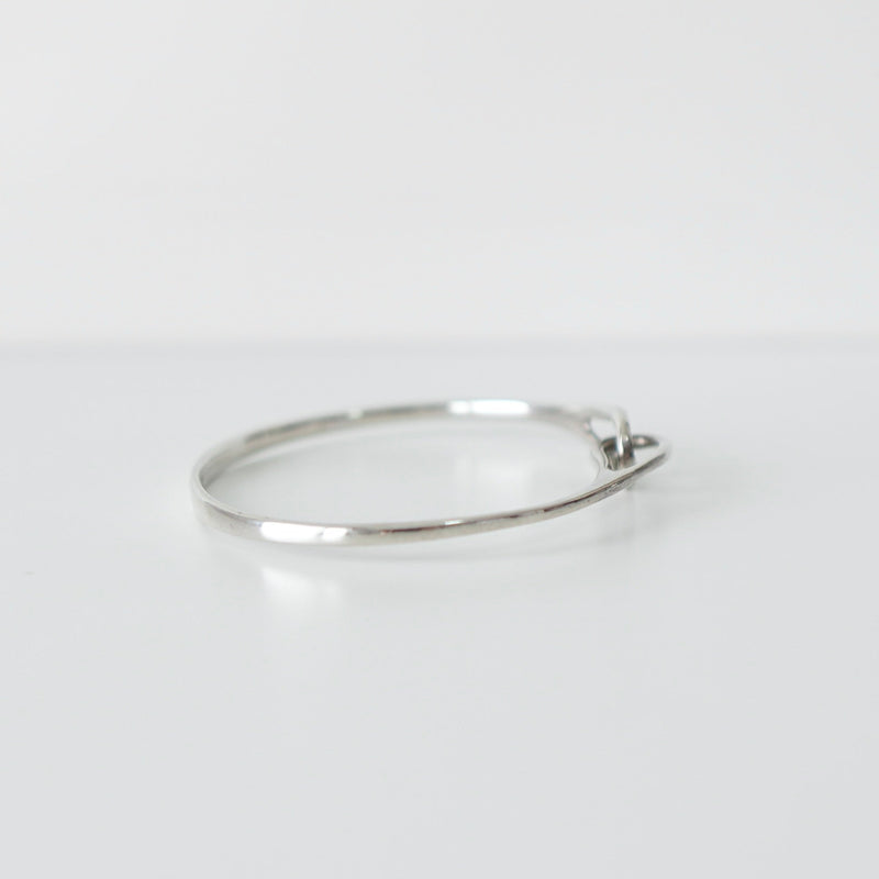 Silver Hook Bangle - NEWSED