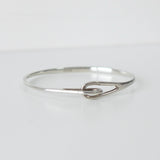 Silver Hook Bangle - NEWSED