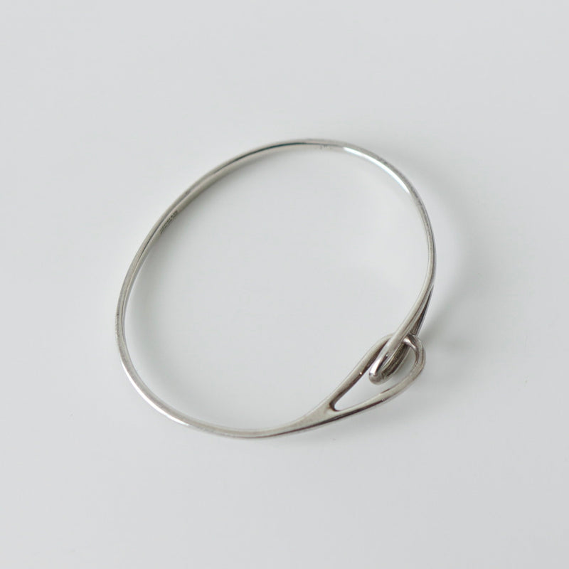 Silver Hook Bangle - NEWSED